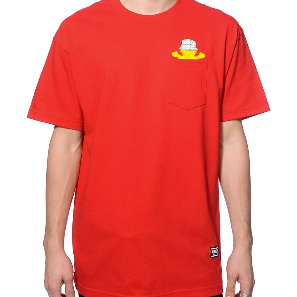 GRIZZLY Bucket Bear Pocket T-Shirt
